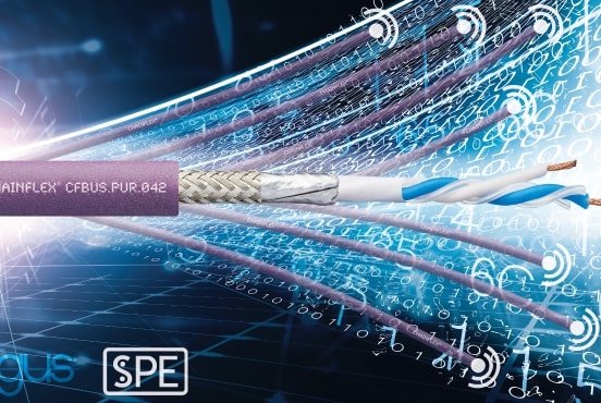 Downsizing und Upgrading in einem: igus Single Pair Ethernet Leitung für die e-kette